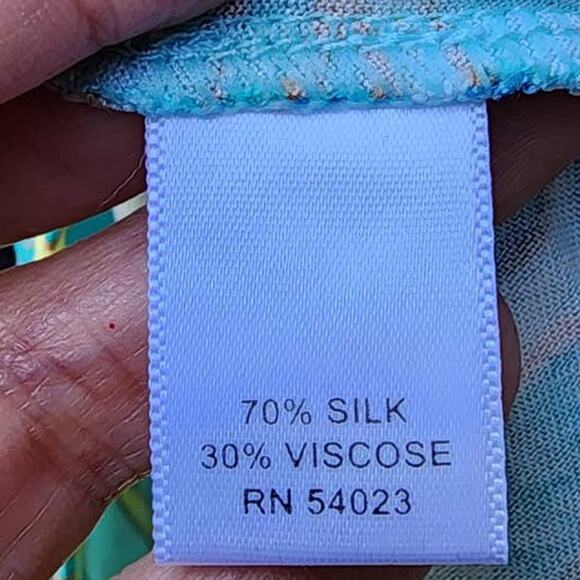 Banana Republic x Trina Turk Collection Silk Blend Dress Green Yellow Small - Picture 5 of 8